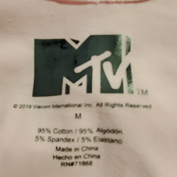 MTV Sleeveless Pink Graphic Palm Tree Body Suit - Picture 6 of 7